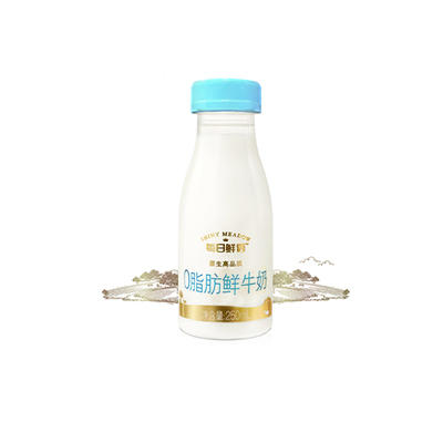 蒙牛每日鲜语0脂肪鲜牛奶250ml 商品图0