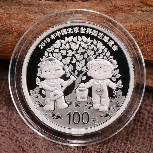 【现货】2019年中国北京世界园艺博览会3克铂质纪念币 商品图1