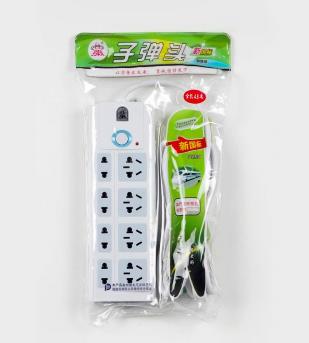 【百汇到家】子弹头2.8米8位总控TS-402插排 商品图0