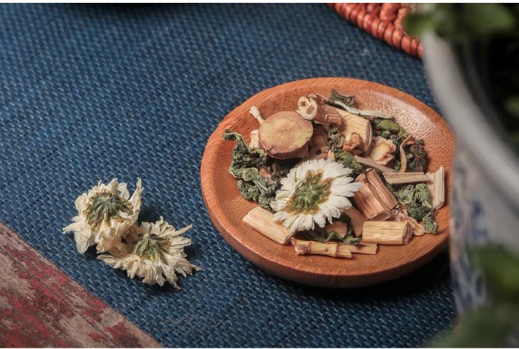 桑菊饮花茶桑叶菊花鲜芦根桔梗甘草薄荷每盒11袋易携带