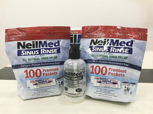 NeilMed Sinus Rinse洗鼻器洗鼻盐套装（240ml洗鼻瓶+200包专用洗鼻盐包）温哥华直邮 商品图2