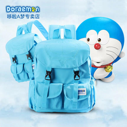 正版哆啦A梦 双肩背包小叮当机器猫蓝胖子卡通图案新款女书包网红双肩女包 DM-9001 商品图10