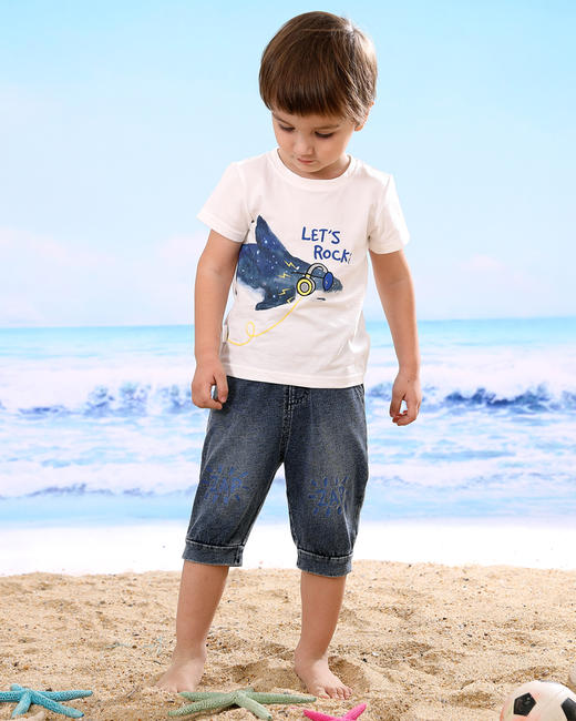 棉果果夏季男童七分裤M212201219308 商品图3