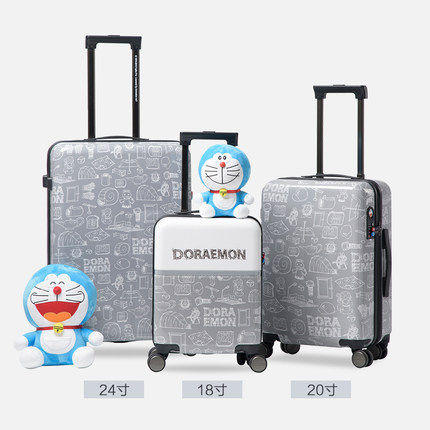 正版哆啦A梦 小叮当机器猫蓝胖子拉杆箱旅行箱ins网红行李箱男女旅行箱子A-9272 商品图1