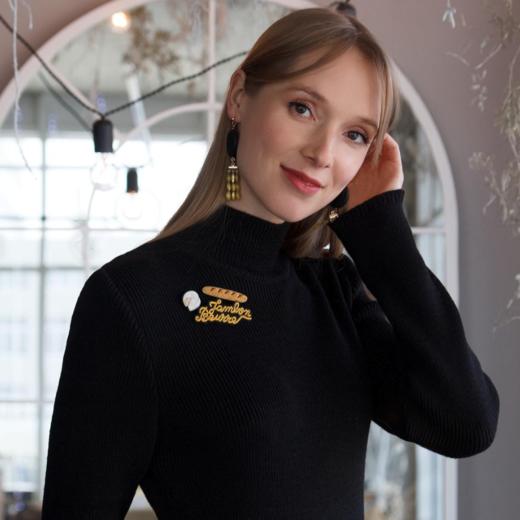 北京仓｜Macon & Lesquoy-莫妮卡·盖勒同款-Baguette Camembert-胸针［法国设计师 ］ 商品图3