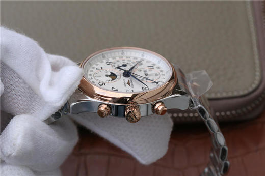 3M浪琴名匠优雅系列42mm大号月相男表，官方型号L2.773.5.78.7（具体型号看颜色搭配），100%原装分解开模生产，全线按正品工序组装 商品图3