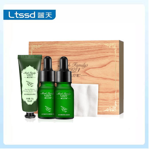 膜法世家绿豆清肌去黑头T区护理套装（18ml+20g+18ml）【30160286】 商品图0