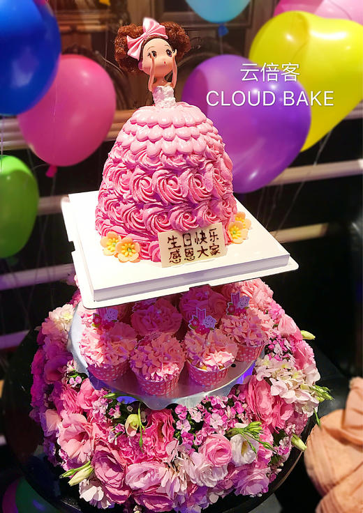 【芭比鲜花蛋糕塔】 商品图1
