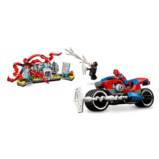 乐高(LEGO)积木 蜘蛛侠摩托车救援任务 商品图2