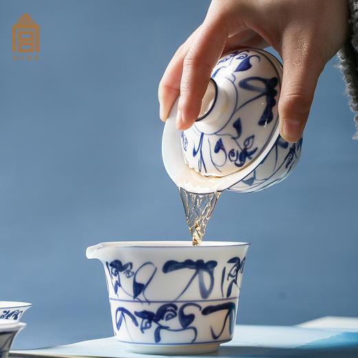 昌南陶瓷故宫文创返璞归真旅行茶具套装送福猪罐