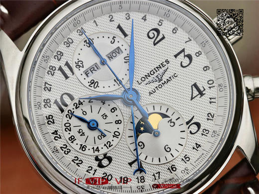 3M浪琴名匠优雅系列42mm大号月相男表，官方型号L2.773.4.78.3（具体型号看颜色搭配），100%原装分解开模生产，全线按正品工序组装质检，42mm直径 商品图4