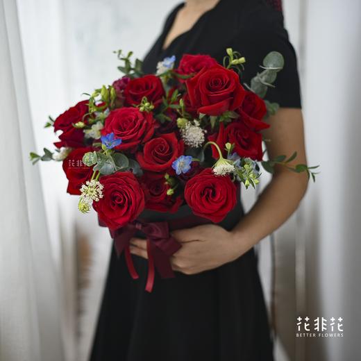 《告白》.圆形玫瑰花盒 商品图0