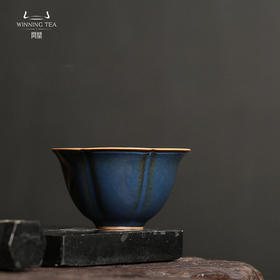 问鼎汝瓷黛蓝系列经典款大葵口杯（缺货）