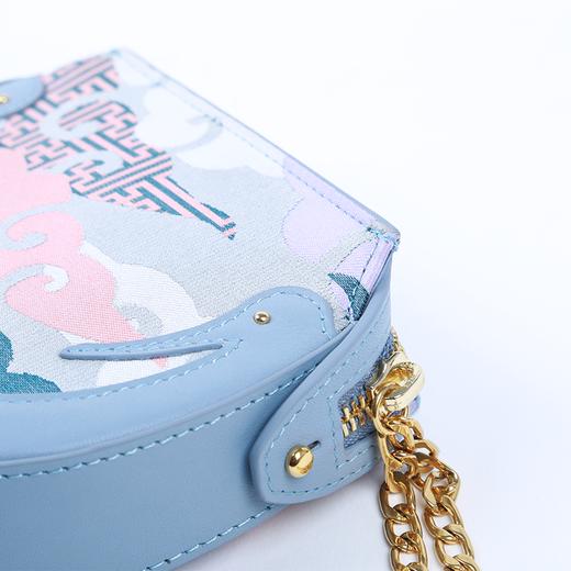 SAINTJOY/上久楷 宋锦女式拎包 粉绿零度空间 BWW18B0801 商品图3