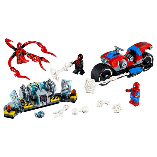 乐高(LEGO)积木 蜘蛛侠摩托车救援任务 商品图3