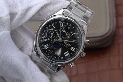 3M浪琴名匠优雅系列42mm大号月相男表，官方型号L2.773.4.51.6（具体型号看颜色搭配），100%原装分解开模生产，42mm直径 商品图2