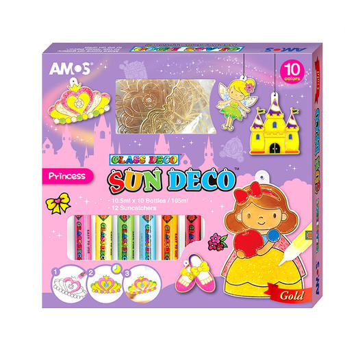 特价来袭 韩国进口 AMOS 儿童免烤玻璃胶画颜料 DIY  79元任选2款   六一礼物必选 商品图4