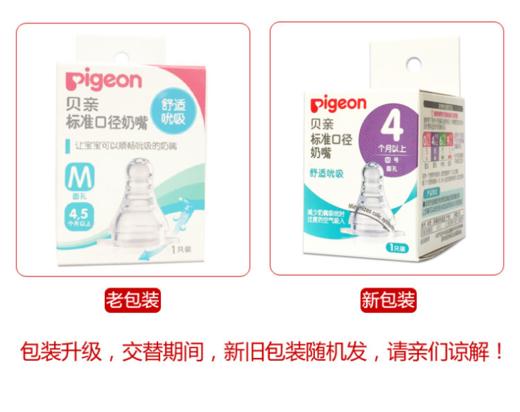 【中文版】日本贝亲母乳实感标准口径硅胶奶嘴 S号BA24 M号BA25 L号BA26 Y号BA27 商品图1