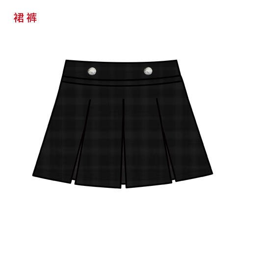 七宝实验小学 女生西服格子短裙 商品图4