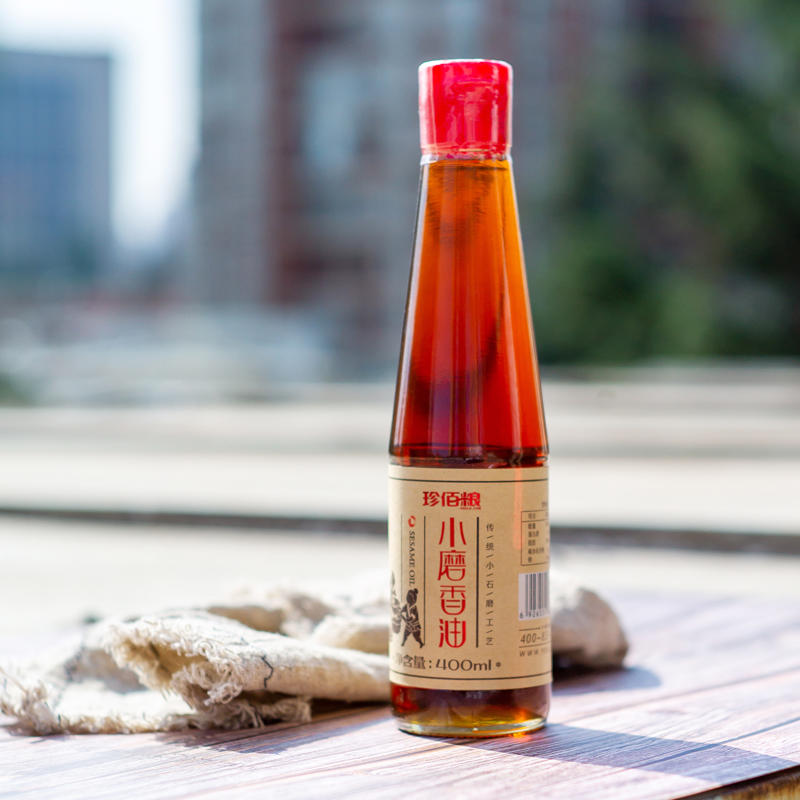 珍佰粮小磨香油400ml/瓶 芝麻油 食用油