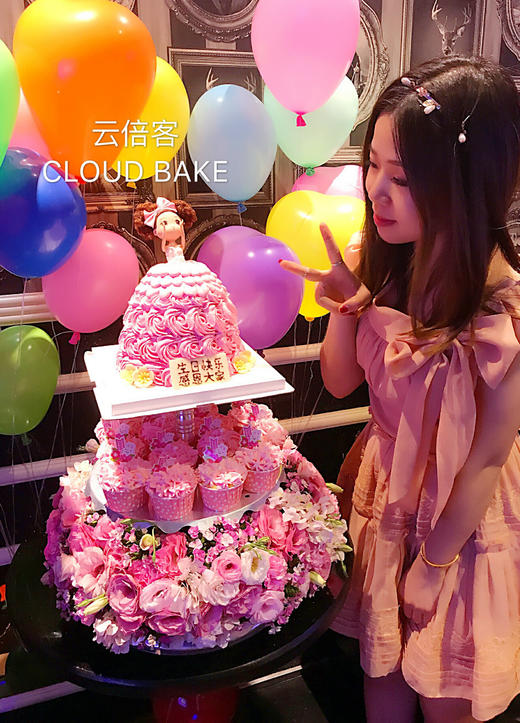 【芭比鲜花蛋糕塔】 商品图3