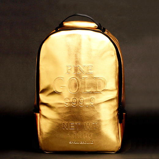 SPRAYGROUND全美最酷最专业的金色亮皮双肩背包 商品图0