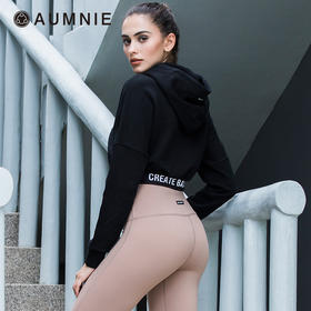 特高露脐连帽上衣 High Cropped Logo Hoodie 秋冬运动休闲罩衫