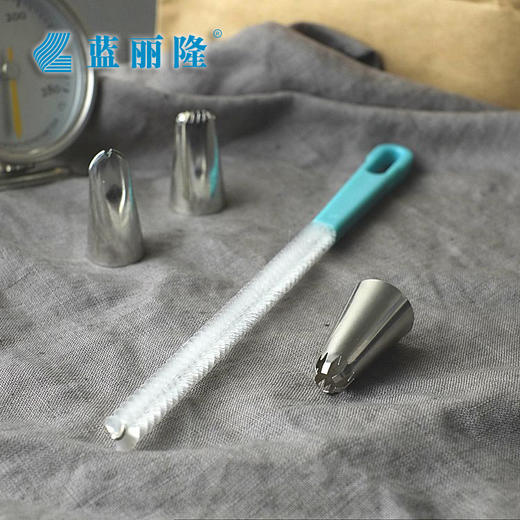 美善品TM6小美专用TM5刷烘焙工具清洗毛刷带挂钩长条裱花嘴刷 商品图0