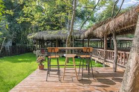 【都江堰·467号院】15房的田园林涧民宿避暑，K歌、投影、会议、沙坑、滑滑梯、秋千/烧烤yytj