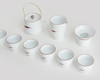 吴冠中《伴侣》甜白玉瓷茶具套装 商品缩略图1