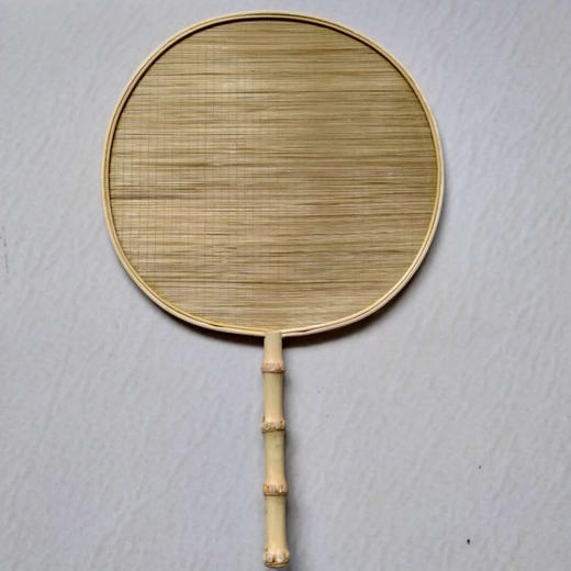 自然家的朋友们# 重庆梁平非遗手工竹丝扇子 圆形/芭蕉型 汉服配饰