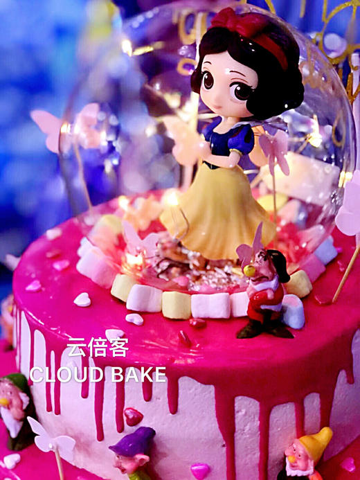芝士淋面蛋糕白雪公主发光款
