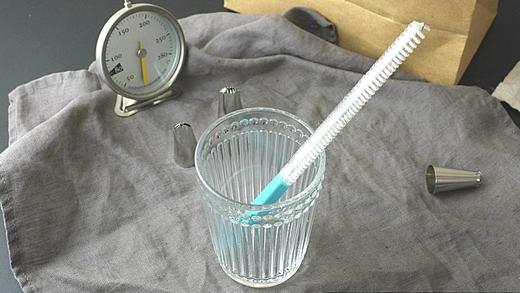 美善品TM6小美专用TM5刷烘焙工具清洗毛刷带挂钩长条裱花嘴刷 商品图2