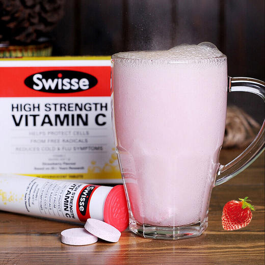 【新人拼团】澳洲 Swisse 高浓度复合维生素C泡腾片 草莓味 3支 × 20片 商品图4