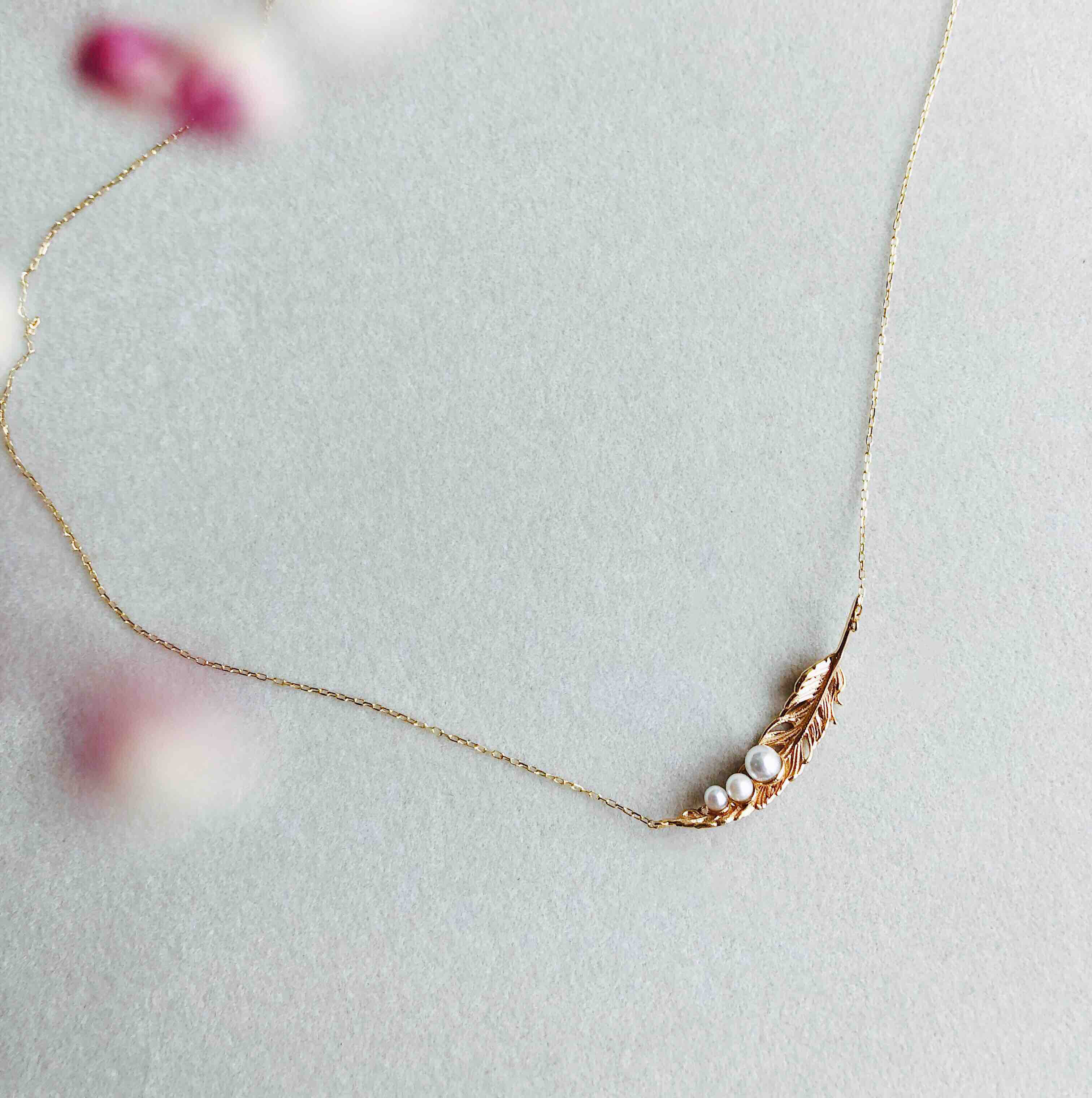 羽· Akoya珍珠项链