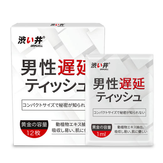 日本进口涩井久战湿巾不麻木成人夫妻用品男用 商品图3