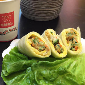 唯新肉酥卷饼+美味豆浆500ml