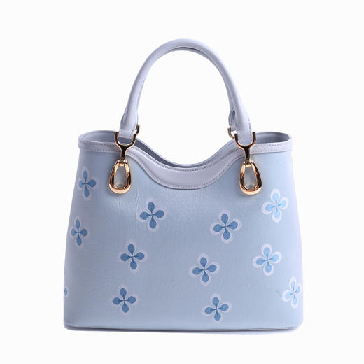 SAINTJOY/上久楷 宋锦女式拎包 浅兰锦绣满堂.浅灰 BWS16A1301 商品图2