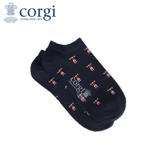 英国CORGI·夏季新款男士轻棉透气船袜浅口短袜商务休闲单鞋袜 商品图0
