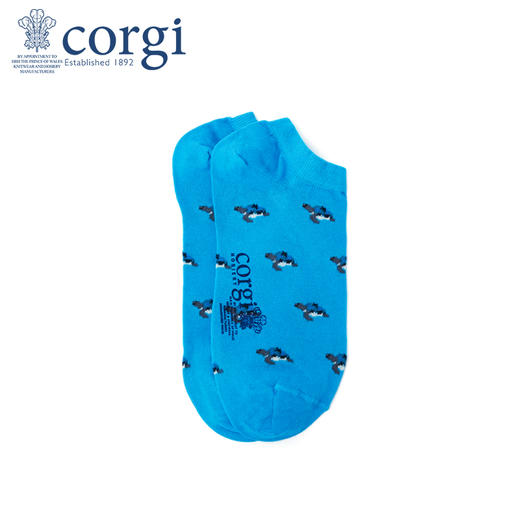 英国CORGI·夏季新款男士轻棉船袜时尚浅口休闲运动透气耐磨短袜 商品图1