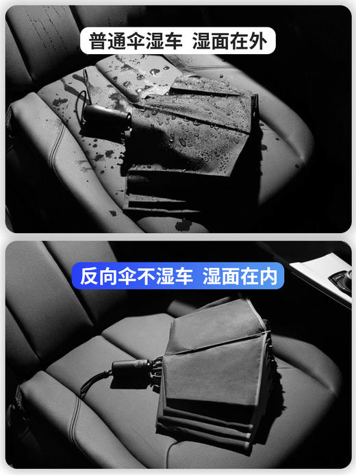 左都汽车载车用雨伞男士全自动开收反向伞女晴雨两用折叠伞自动伞 商品图2