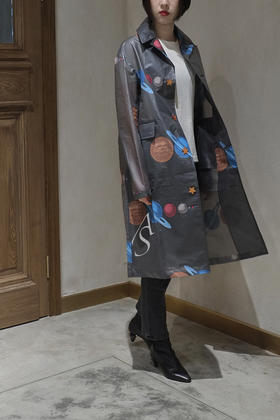 Undercover 黑色星空印花外套