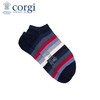 CORGI柯基英国进口男女同款船袜薄款多色条纹休闲亲肤精梳棉手工短袜 商品缩略图0