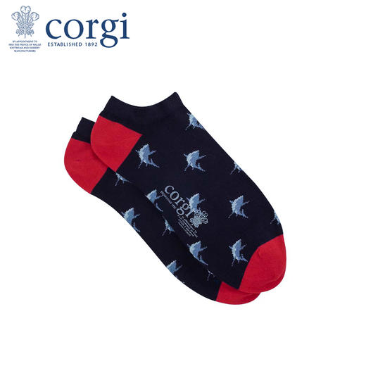 英国CORGI·夏季新款男士轻棉船袜透气舒适休闲运动时尚浅口短袜 商品图0