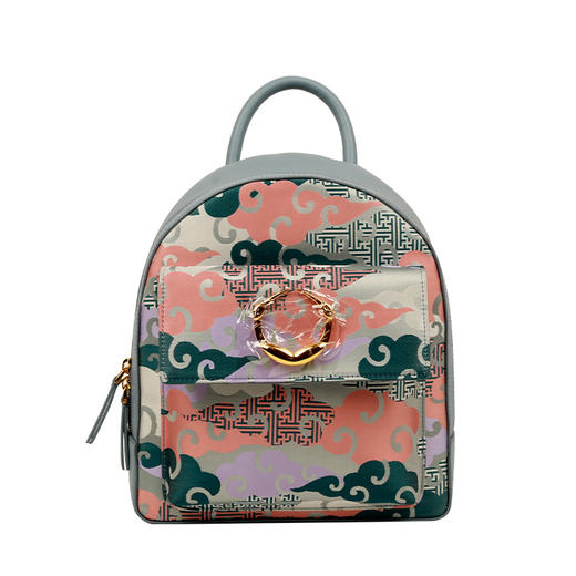 SAINTJOY/上久楷 宋锦女式双肩包 蓝紫零度空间 BWS18A0101 商品图5