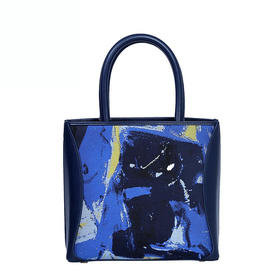 SAINTJOY/上久楷  宋锦女式拎包 无题深蓝  BWS18A1501