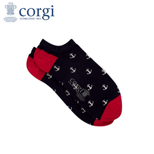 英国CORGI·夏季新款男士船袜浅口短袜轻棉透气舒适休闲运动袜 商品图0