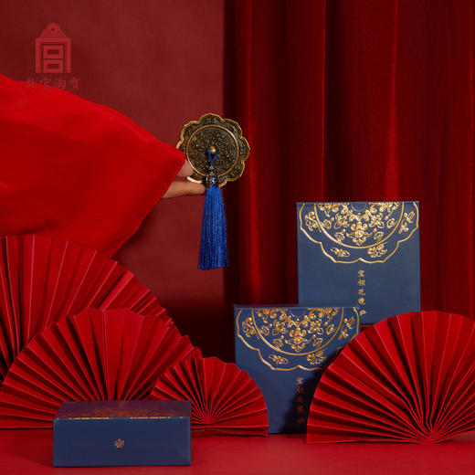 【故宫优选| 饰品】宝相花纹-中式复古国风镜子 商品图1
