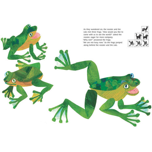 【中商原版】艾瑞卡尔 大公鸡看世界 英文原版 Rooster's Off to See the World 数数启蒙绘本 认知实物 3-6岁 商品图1