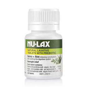 【保税区直邮】 澳洲 Nu-lax 原味乐康片芦荟40粒